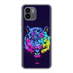 Силіконовий бампер з картинкою звірів для Xiaomi Redmi A2 (Тигр-Арт)
