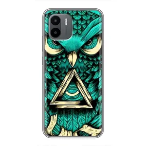 Чохли з принтом СОВИ для Xiaomi Redmi A2 (Зелена сова)