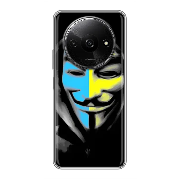 Чехол с рисунком «Анонимус патриот» для Xiaomi Redmi A3 Чехол с рисунком «Анонимус патриот» для Xiaomi Redmi A3