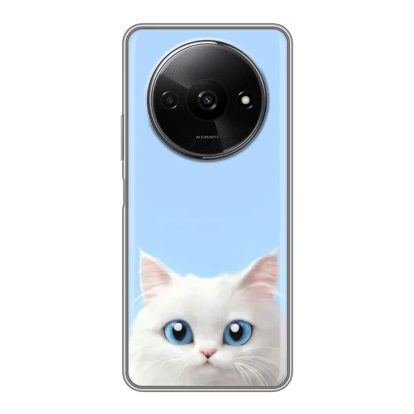 Чехол с рисунком «Белый кот» для Xiaomi Redmi A3 Чехол с рисунком «Белый кот» для Xiaomi Redmi A3