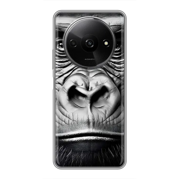 Чехол с рисунком «Черная обезьяна» для Xiaomi Redmi A3 Чехол с рисунком «Черная обезьяна» для Xiaomi Redmi A3