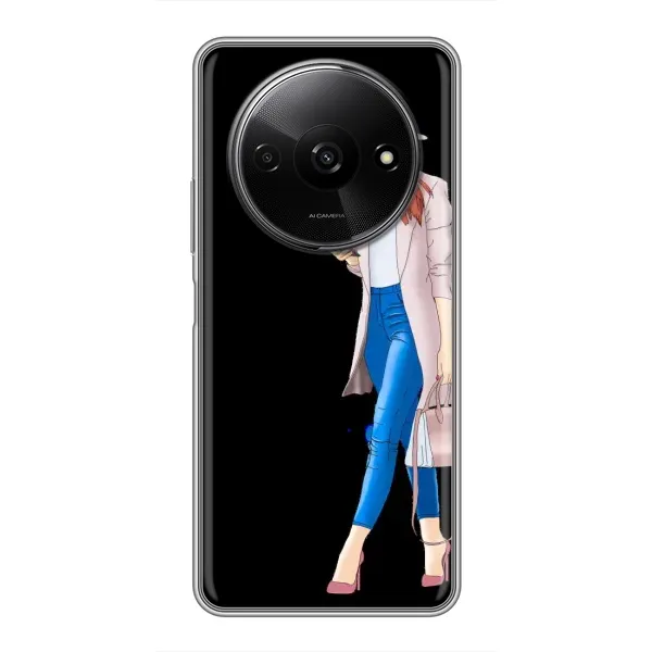 Чехол с рисунком «Девушка со смартфоном» для Xiaomi Redmi A3 Чехол с рисунком «Девушка со смартфоном» для Xiaomi Redmi A3