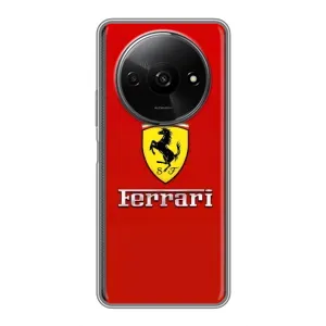 Силіконовий бампер з картинкою машини на Xiaomi Redmi A3 (Ferrari Logo)