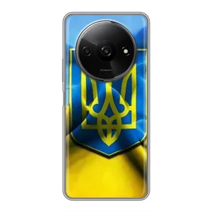Чехол с картинкой (Патриотический ГЕРБ) на Xiaomi Redmi A3 (Герб и Флаг Украины)
