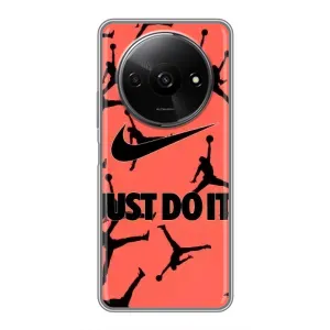 Силіконовый Чохол Nike Air Jordan на Редмі А3 (Just Do It)