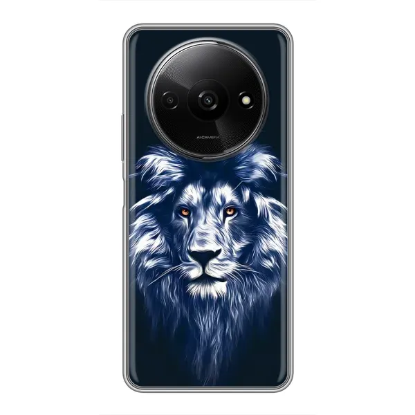 Чехол с рисунком «Лев - синий» для Xiaomi Redmi A3 Чехол с рисунком «Лев - синий» для Xiaomi Redmi A3