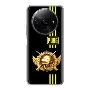 Чехол (TPU) с картинкой "Лого Пабг" на Редми А3 (Лого PUPG)