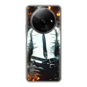 Силиконовый чехол с картинкой "Герой Pubg" на Xiaomi Redmi A3 (Man Пубг)