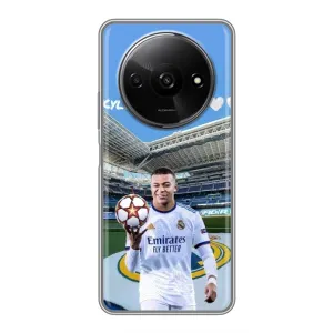 Чехол (TPU) с Футболистом на Xiaomi Redmi A3 (Mbappe Real)