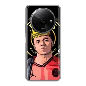 Чехол (TPU) с Футболистом на Xiaomi Redmi A3 (Mbappe King)