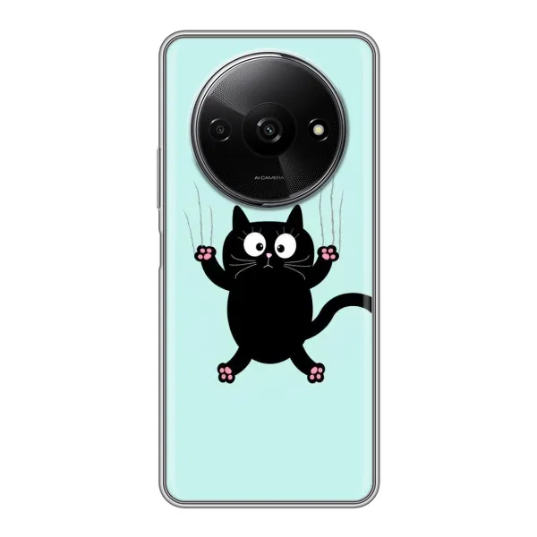 Чехол с рисунком «Падающий кот» для Xiaomi Redmi A3 Чехол с рисунком «Падающий кот» для Xiaomi Redmi A3