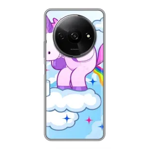 Чехол Unicorn на Xiaomi Redmi A3 (Радуга единорожка)