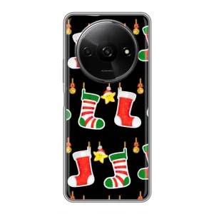 Силиконовый бампер на рождество для Xiaomi Redmi A3 (Рождественские подарки)