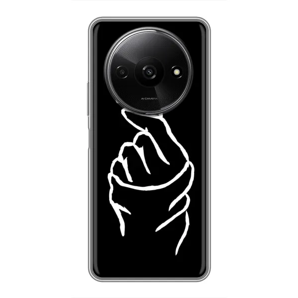 Чехол с рисунком «Сердце на черном» для Xiaomi Redmi A3 Чехол с рисунком «Сердце на черном» для Xiaomi Redmi A3