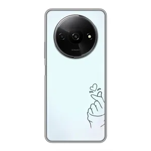 Чохол (Знак сердечка) для Xiaomi Redmi A3 (Сердечко на блакитному)