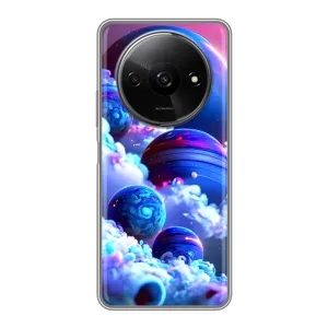 Чехлы КОСМОС для Xiaomi Redmi A3 (Синие планеты)