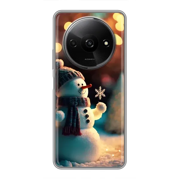 Чехол с рисунком «Снеговик праздничный» для Xiaomi Redmi A3 Чехол с рисунком «Снеговик праздничный» для Xiaomi Redmi A3