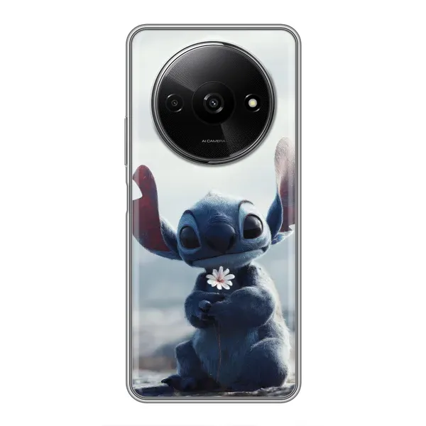 Чехол с рисунком «Стич с цветочком» для Xiaomi Redmi A3 Чехол с рисунком «Стич с цветочком» для Xiaomi Redmi A3