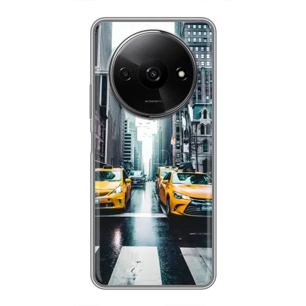 Чехол с рисунком «Такси» для Xiaomi Redmi A3 Чехол с рисунком «Такси» для Xiaomi Redmi A3