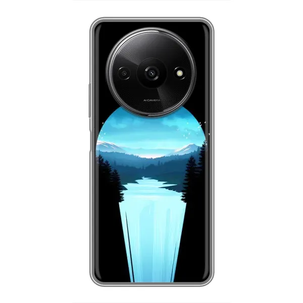 Чехол с рисунком «Синий Водопад» для Xiaomi Redmi A3 Чехол с рисунком «Синий Водопад» для Xiaomi Redmi A3