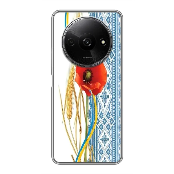 Чехол с рисунком «Вышиванка с цветком» для Xiaomi Redmi A3 Чехол с рисунком «Вышиванка с цветком» для Xiaomi Redmi A3