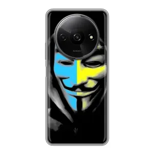 Чохол з Українською символікою на Редмі А3х (Анонімус  патріот)