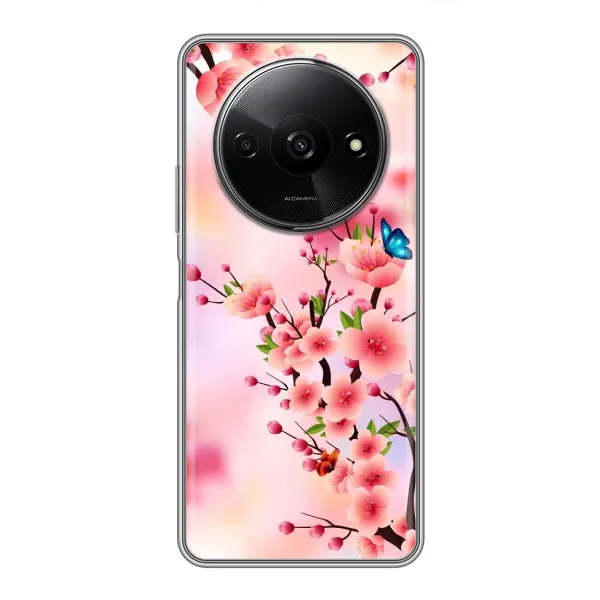 Чехол с рисунком «Бабочки на сакуре» для Xiaomi Redmi A3x Чехол с рисунком «Бабочки на сакуре» для Xiaomi Redmi A3x