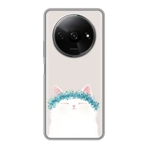 Чехол на тематику: Коты для Xiaomi Redmi A3x (Белый котик)
