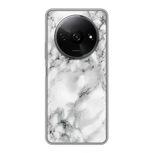 Чехол с текстурой Мрамора на Редми А3х (Белый мрамор)