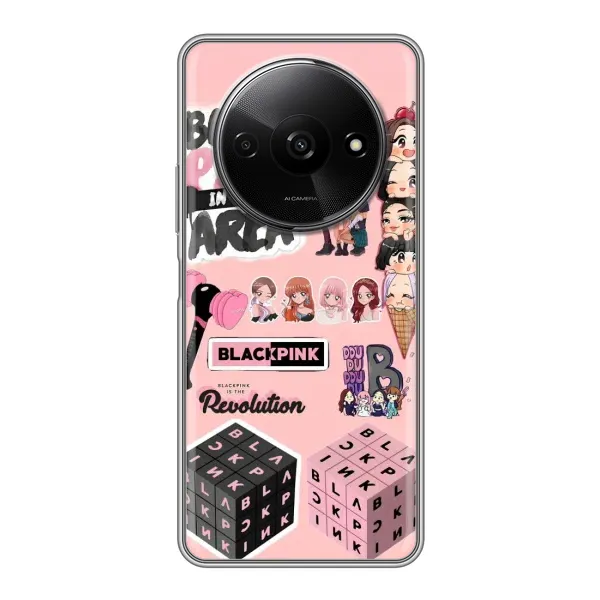 Чехол с рисунком «BLACK PINK коллаж» для Xiaomi Redmi A3x