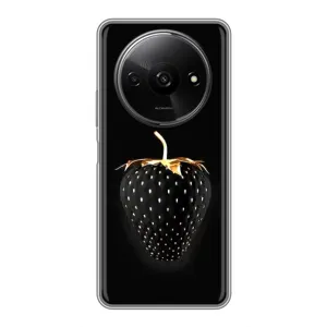Чохол з зображенням смачної їжі для Xiaomi Redmi A3x (Чорна полуниця)