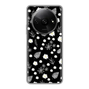 Чохли з тематикою "КВІТИ" на Xiaomi Redmi A3x (цвітіння на чорному)