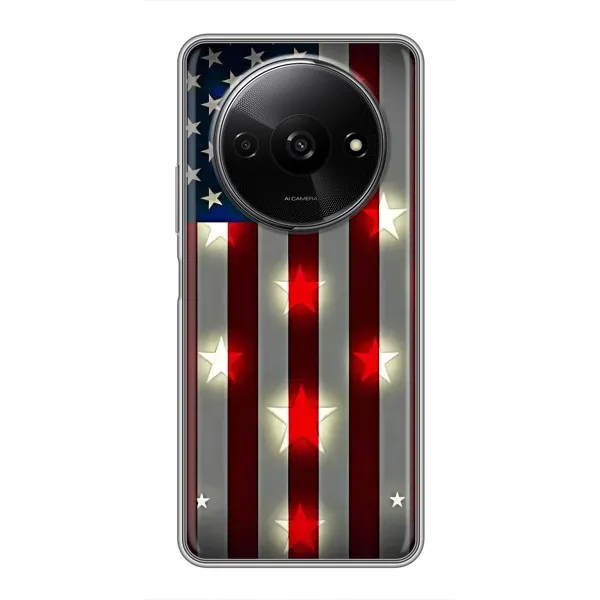 Чехол с рисунком «Флаг США 2» для Xiaomi Redmi A3x Чехол с рисунком «Флаг США 2» для Xiaomi Redmi A3x