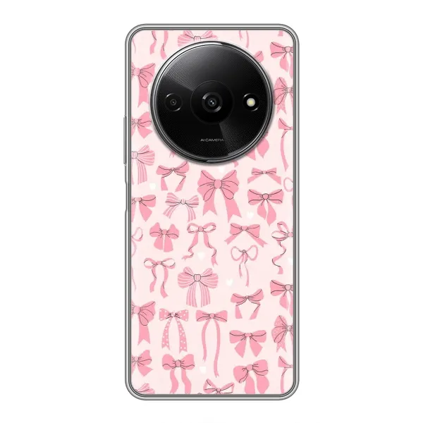 Чехол с рисунком «Фон бантики» для Xiaomi Redmi A3x Чехол с рисунком «Фон бантики» для Xiaomi Redmi A3x