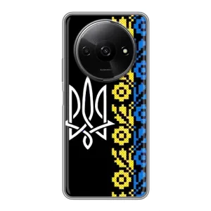 Силиконовый Чехол на Xiaomi Redmi A3x (Герб и вышыванка)