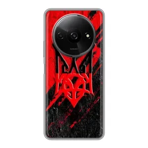 Чехлы УПА (Красно-Чёрный) на Xiaomi Redmi A3x (Герб в цвете УПА)