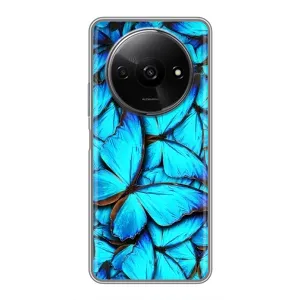 Силиконовый бампер с картинкой животных для Xiaomi Redmi A3x (Крылья бабочек)