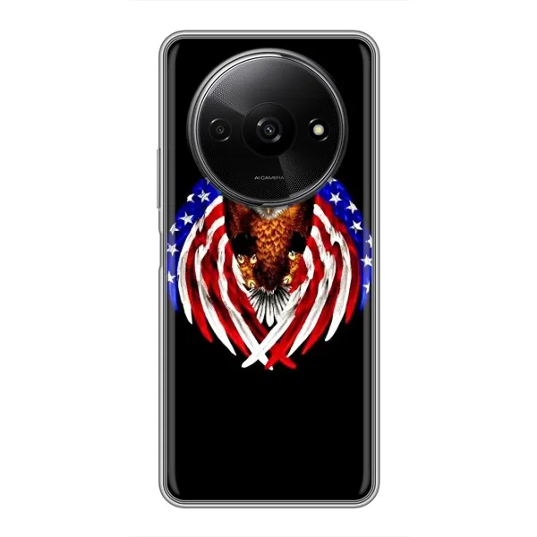Чехол с рисунком «Крылья США» для Xiaomi Redmi A3x Чехол с рисунком «Крылья США» для Xiaomi Redmi A3x