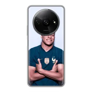 Чехол (TPU) с Футболистом на Xiaomi Redmi A3x (Мбаппешичка)