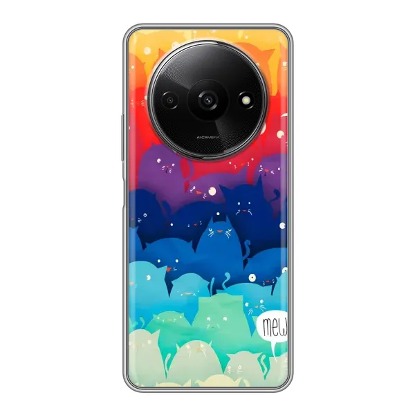 Чехол с рисунком «Mew» для Xiaomi Redmi A3x Чехол с рисунком «Mew» для Xiaomi Redmi A3x