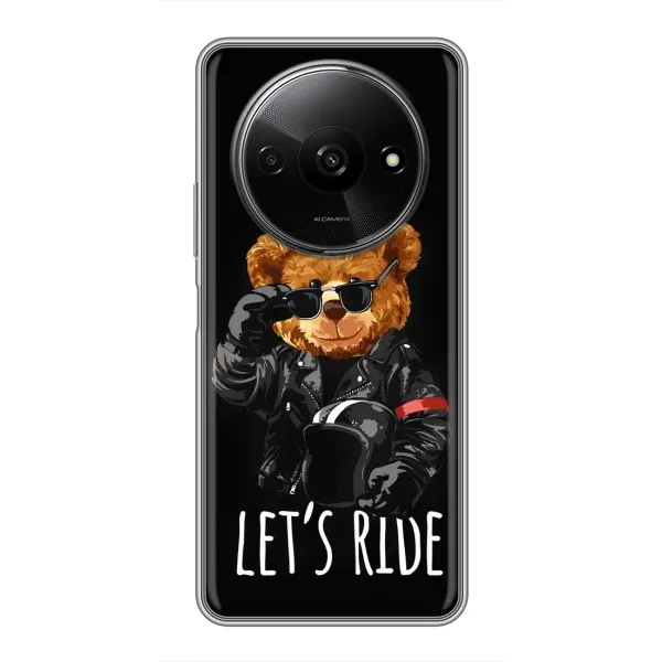 Чехол с рисунком «Модный Мишка» для Xiaomi Redmi A3x Чехол с рисунком «Модный Мишка» для Xiaomi Redmi A3x