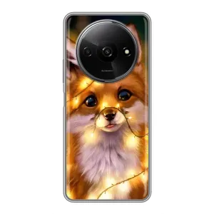 Чехол с Лисичкой для Xiaomi Redmi A3x (Новогодний лисенок)