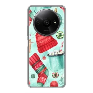 Чехол Санта Клаус для Xiaomi Redmi A3x (Одежда)