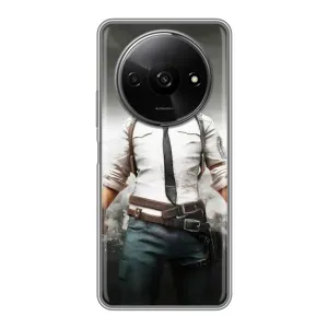 Силиконовый чехол с картинкой "Герой Pubg" на Xiaomi Redmi A3x (Пабг)