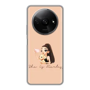 Силиконовый Чехол на Xiaomi Redmi A3x с картинкой Стильных Девушек (С собакой)