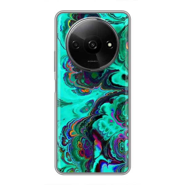Чехол с рисунком «Салатный мрамор» для Xiaomi Redmi A3x Чехол с рисунком «Салатный мрамор» для Xiaomi Redmi A3x