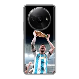 Чехлы Лео Месси Аргентина для Xiaomi Redmi A3x (Счастливый Месси)