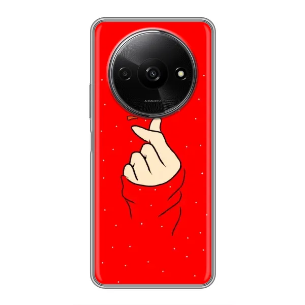 Чехол с рисунком «Сердце на красном» для Xiaomi Redmi A3x Чехол с рисунком «Сердце на красном» для Xiaomi Redmi A3x