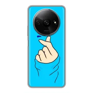 Чохол (Знак сердечка) для Xiaomi Redmi A3x (Сердечко на синоьому)
