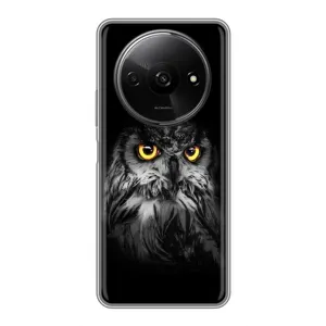 Чехлы с принтом СОВЫ для Xiaomi Redmi A3x (Сова на чёрном)